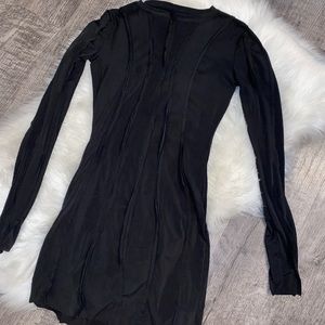 Black long sleeve dress